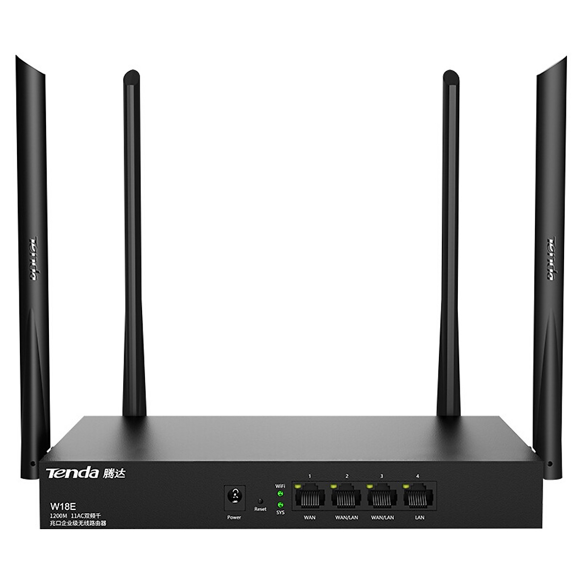 Bộ Phát WIFI Tenda W18e GIGABIT AC1200Mps Mạng Doanh Nghiệp 80 User - Vùng Phủ Sóng 300m2 - Hàng Nhập Khẩu