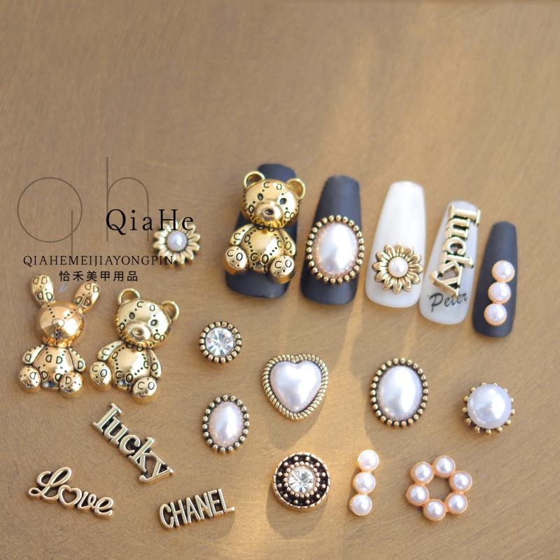 Charm Đồng Cổ Điển Cao Cấp Loại 1 | Charm Kim Loại Vintage Trang Trí Móng