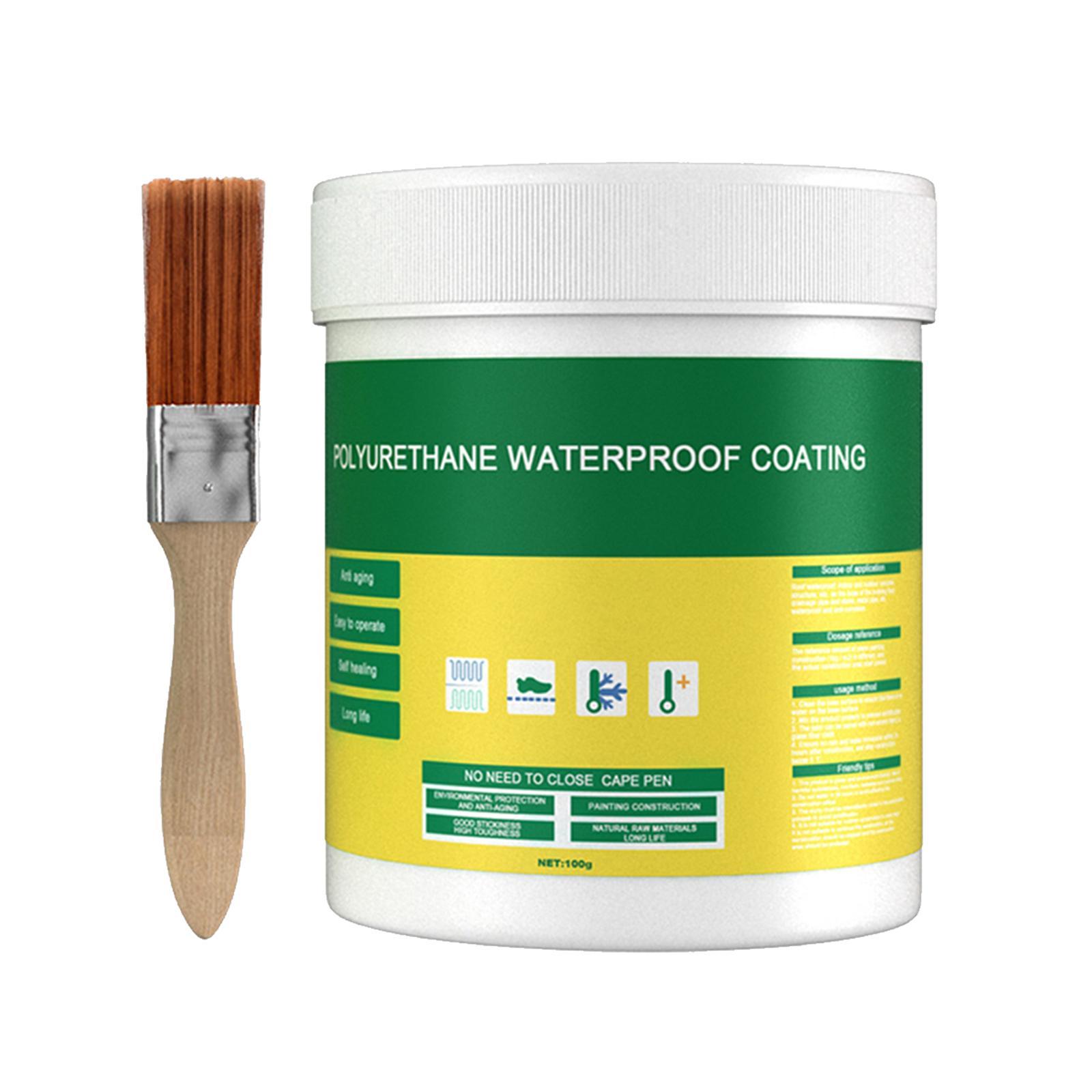 2x 100G Waterproof Sealant Sealer Glue Brush Toilet Coating Repair Leakproof