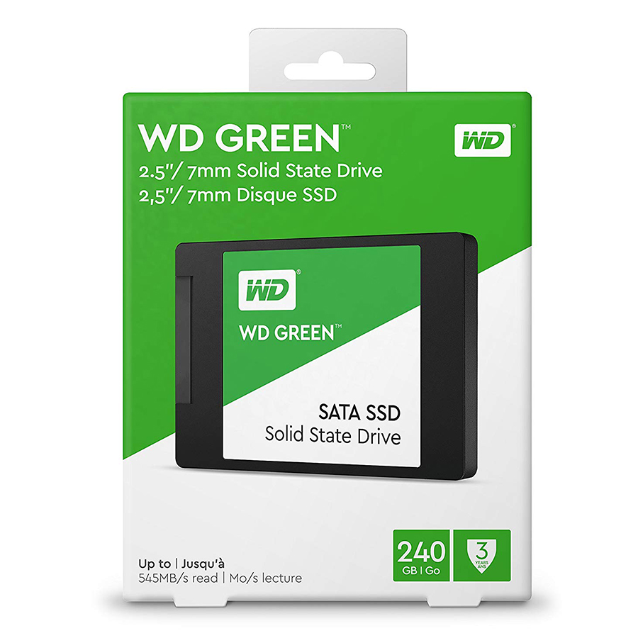 Ổ Cứng SSD 240GB Western Green WDS240G2GOA Sata III 6Gb/s - Hàng Chính Hãng