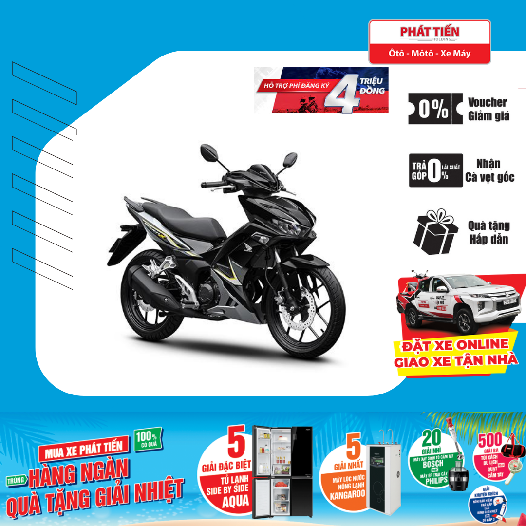 Xe Máy Honda Winner X 2024 Tiêu Chuẩn Smart Key Phanh Thường