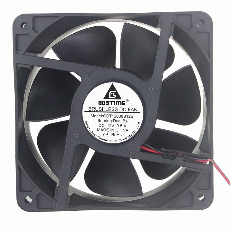 1 Pcs Gdstime 11mm*11mm*38mm 11V DC Brushless Machine Case Cooling Fan 11mm x 38mm 1Pin Dual Ball 0.1A 11cm Cooler 1138B