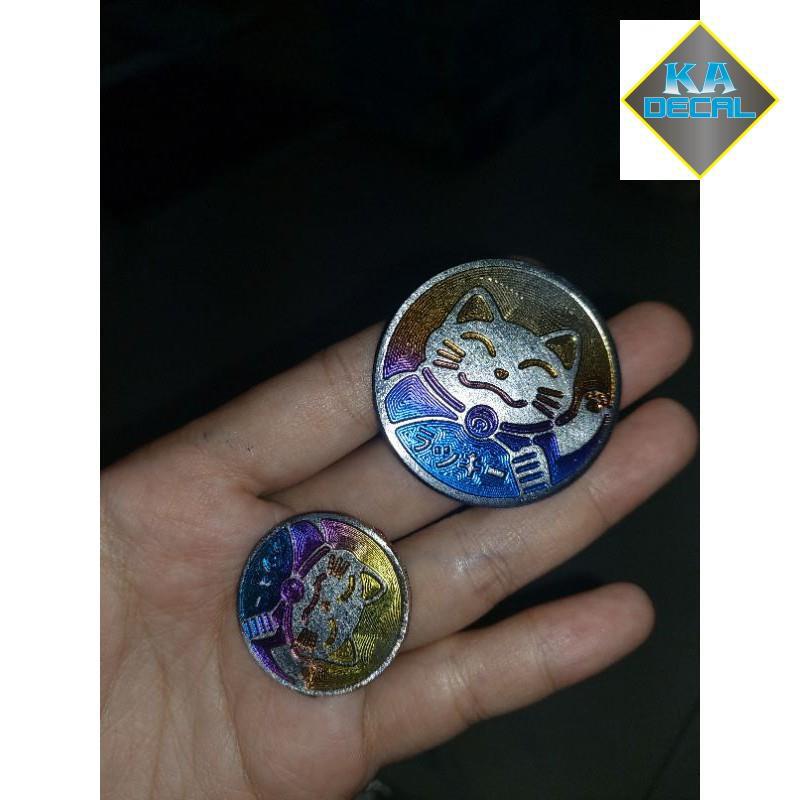 Logo mèo thần tài titan 7 màu