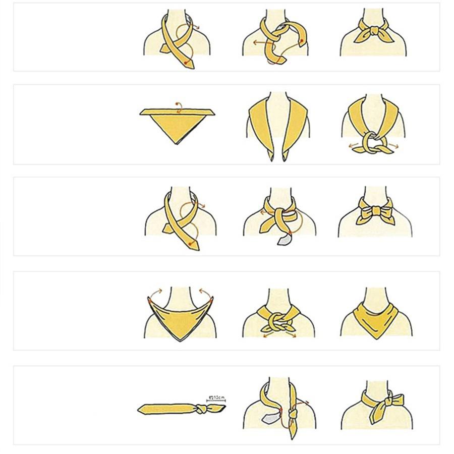 Khăn Lụa Vuông Satin Tế Bào