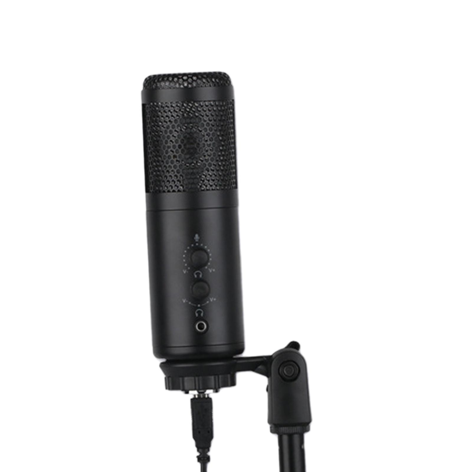 USB Condenser Microphone wTripod Stand For Game Chat Recording Computer