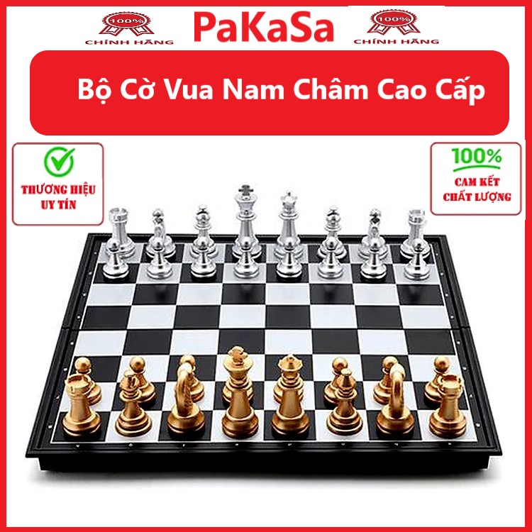 Bộ Cờ Vua Nam Châm Gấp Gọn Cao Cấp - Hàng Chính Hãng