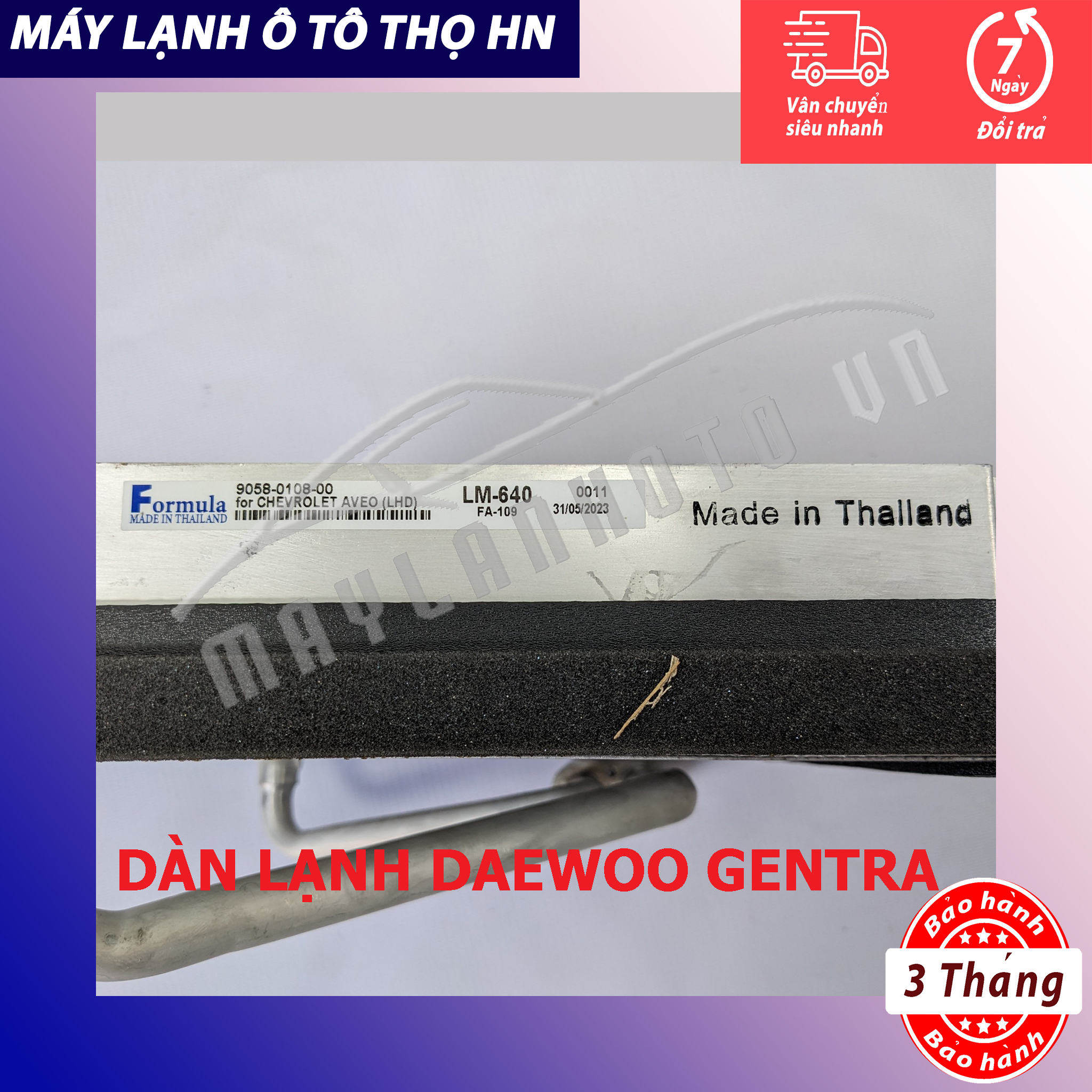 Dàn lạnh DW Gentra - Chevrolet Aveo 2003-2014 hàng xịn Hàn Quốc /Thái Lan 03 04 05 06 07 08 09 10 11 12 13 14