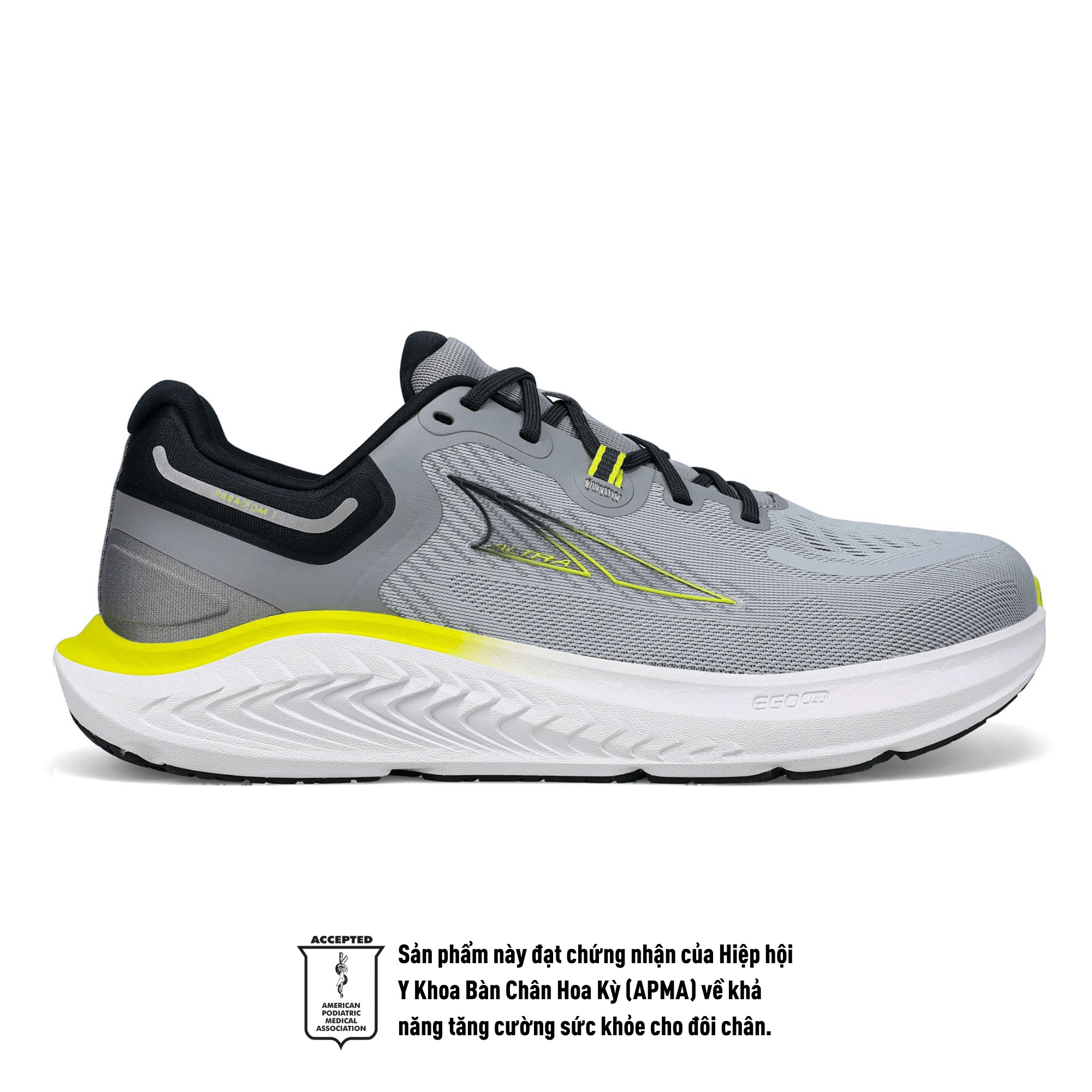 Giày Chạy Bộ Nam Altra Paradigm 7 - Gray/Lime