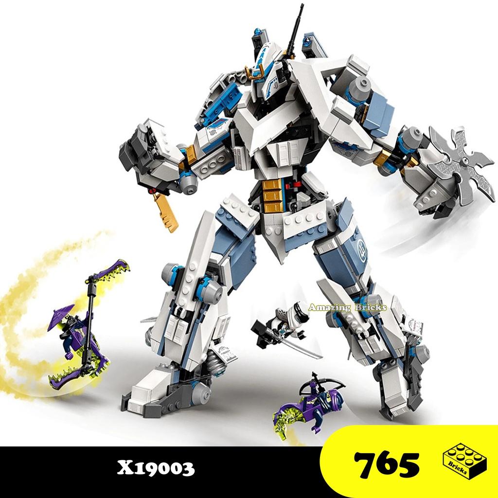 Đồ chơi Lắp ráp Robot Cuồng phong Ninja Go, X19003 Mecha Ninja, Xếp hình thông minh, Mô hình người máy