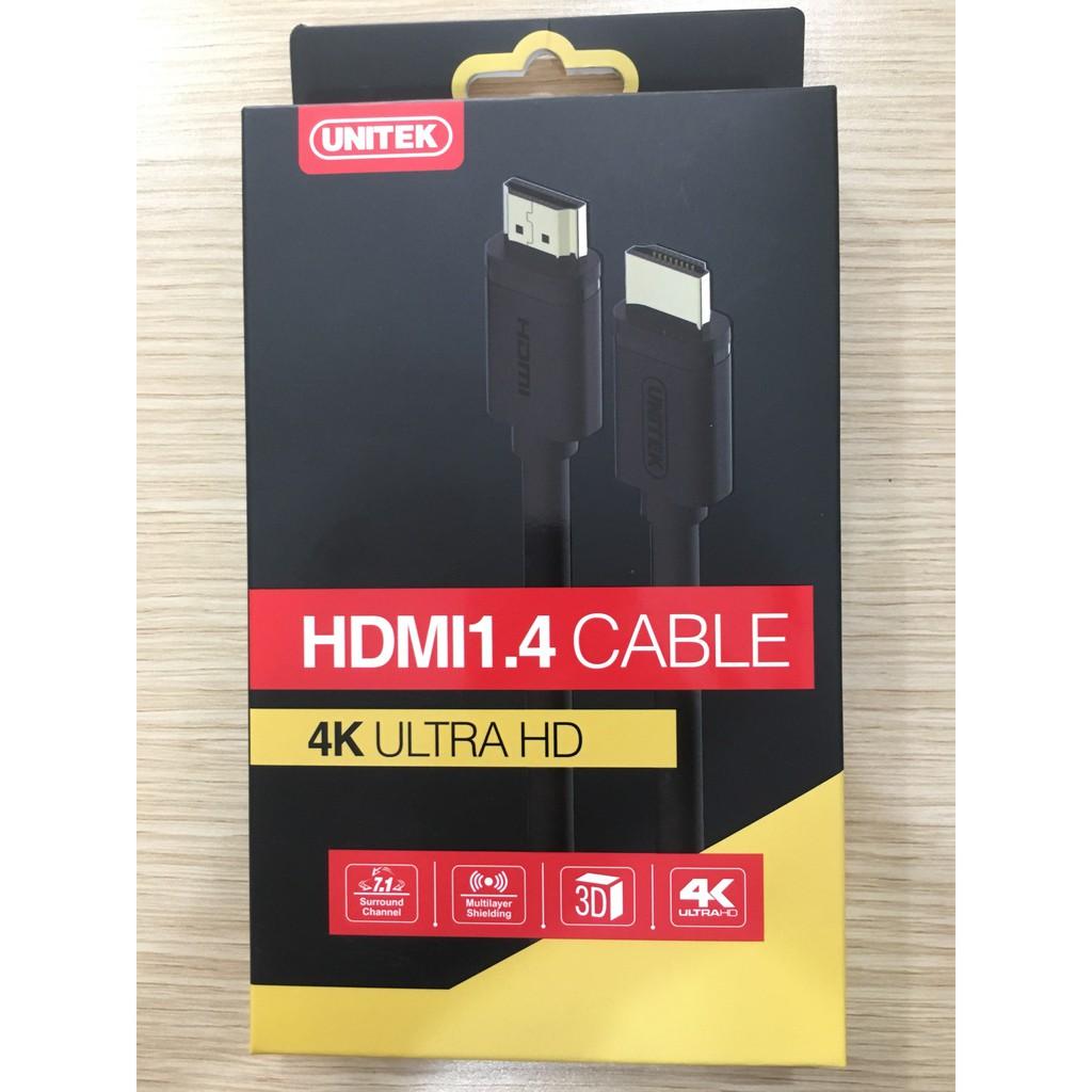 Cáp HDMI 1m5 Unitek Y-C137M (Hỗ trợ 4K, 3D) - HÀNG CHÍNH HÃNG