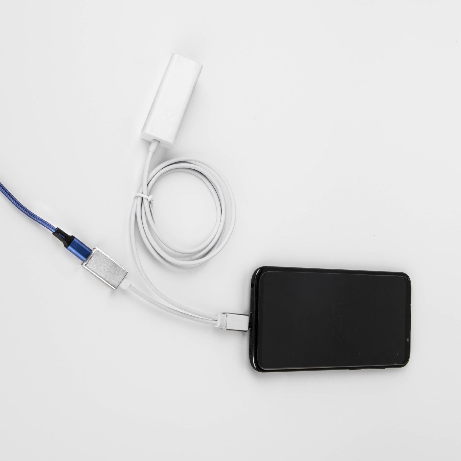 Bộ chuyển đổi card mạng giá rẻ nhất cổng mạng lightning sang RJ45 phù hợp máy tính bảng điện thoại Apple sang cáp mạng 3 trong 1