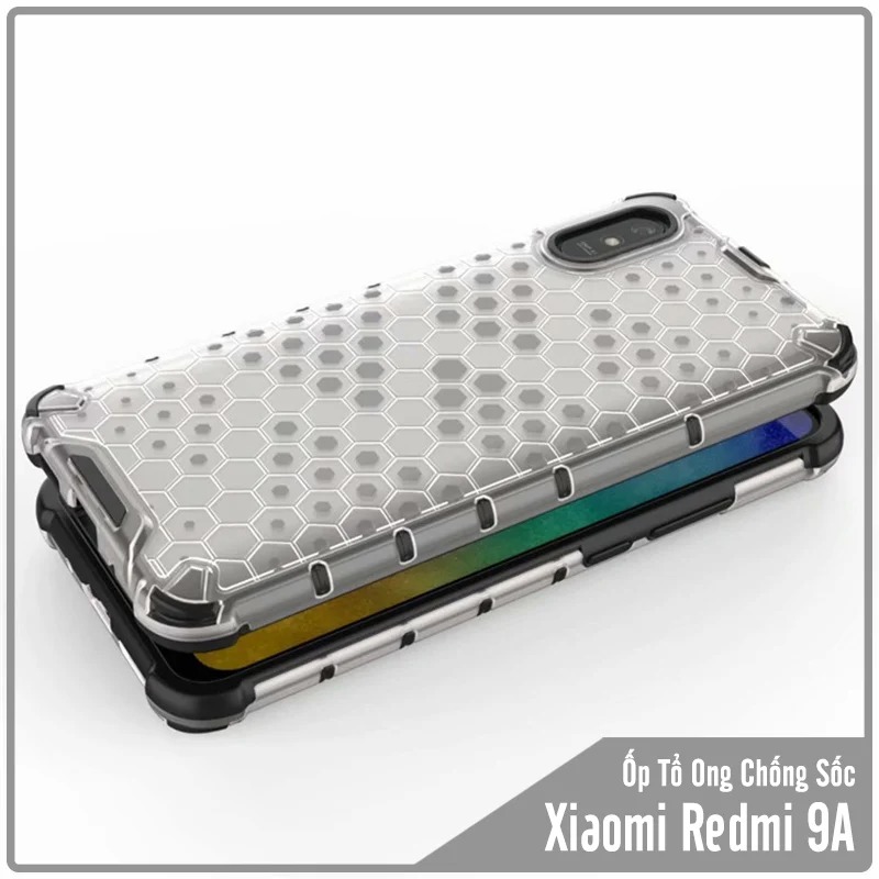 Ốp lưng cho Xiaomi Redmi 9A trong màu Tổ Ong chống sốc