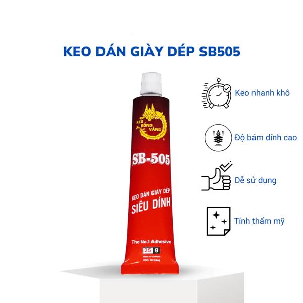 Keo Dán Giày Dép Siêu Dính 25g - Rồng Vàng SB-505S