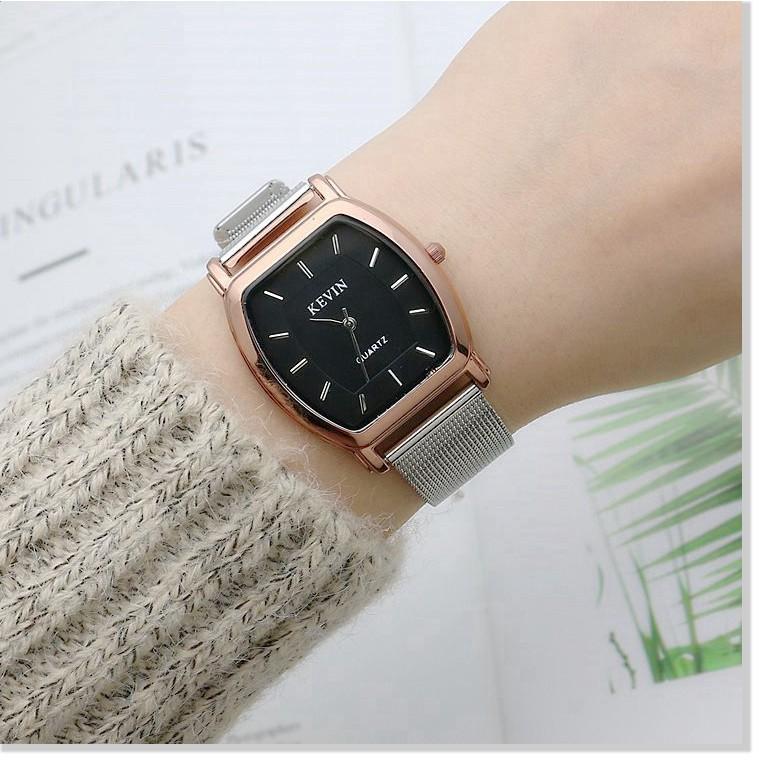 Đồng hồ KEVIN Luxury chính hãng, mặt đá thạch anh LUXURY 9650032 Đồng hồ nữ