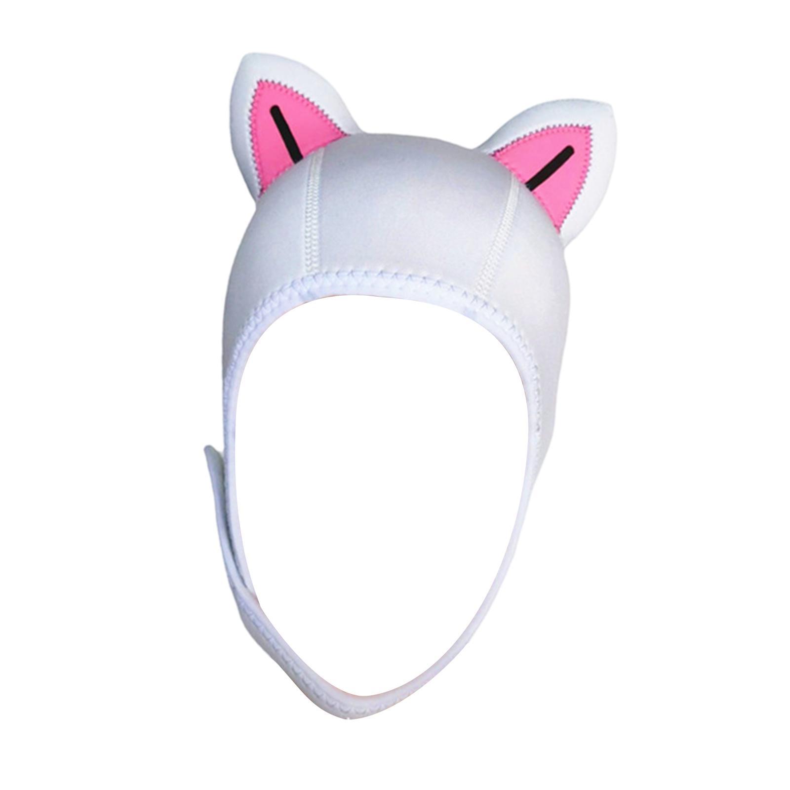 Scuba Diving Hood Surfing Hood 3mm Neoprene Cute Wetsuit Hood Cap Headgear Swimming Hat Surfing Hat for Girls Boys Women Winter