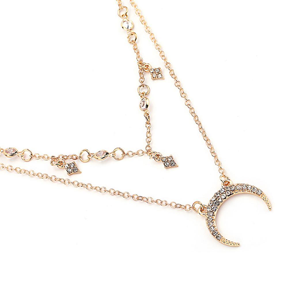 Elegant Double Layer Necklace For Women With Pendant 's Jewelry Gift