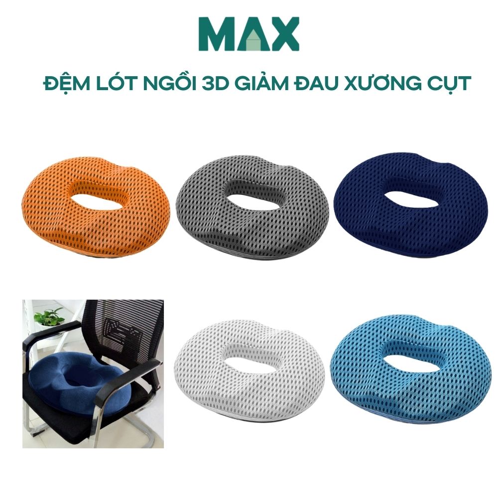 Gối Lót Ngồi Y Tế Hình Chữ O Bằng Cao Su Non Phòng Bệnh Trĩ Giảm Đau Xương Cụt 