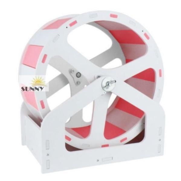 Wheel gỗ ép 19cm và 21cm, wheel gỗ viền mica cho hamster