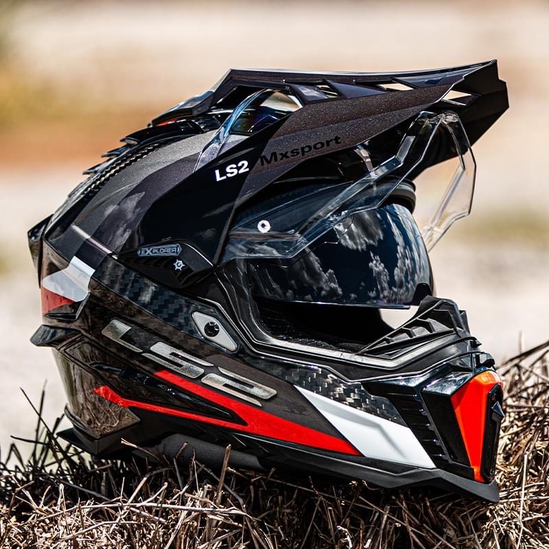 MŨ BẢO HIỂM CÀO CÀO DUAL SPORT LS2 MX701 EXPLORER CARBON - GARA20