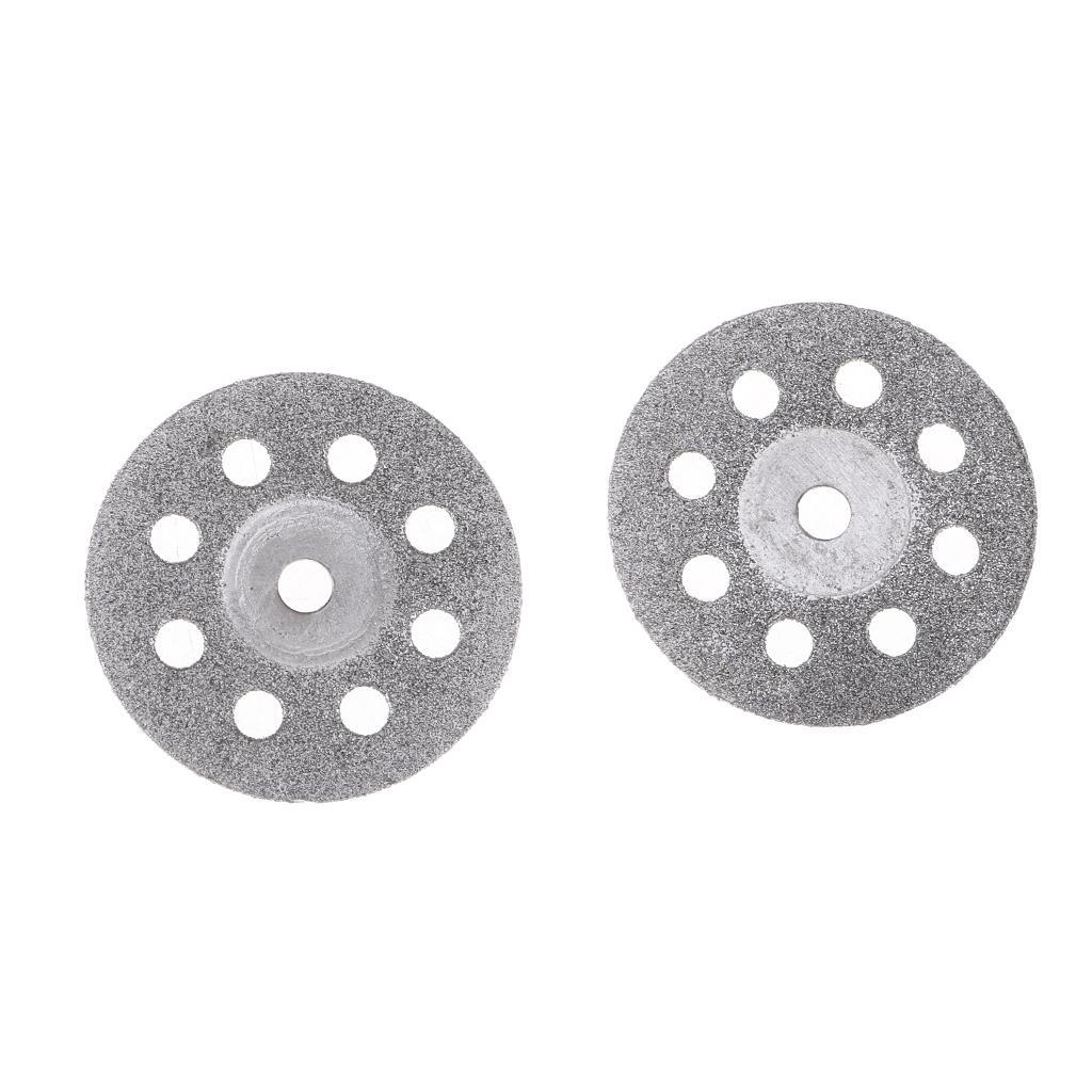 10 Piece Diamond Cutting Wheels Cut Off Discs Drill Bit with Mandrel For Rotary Tool Stone Blade 22mm 25mm 30mm 35mm 40mm