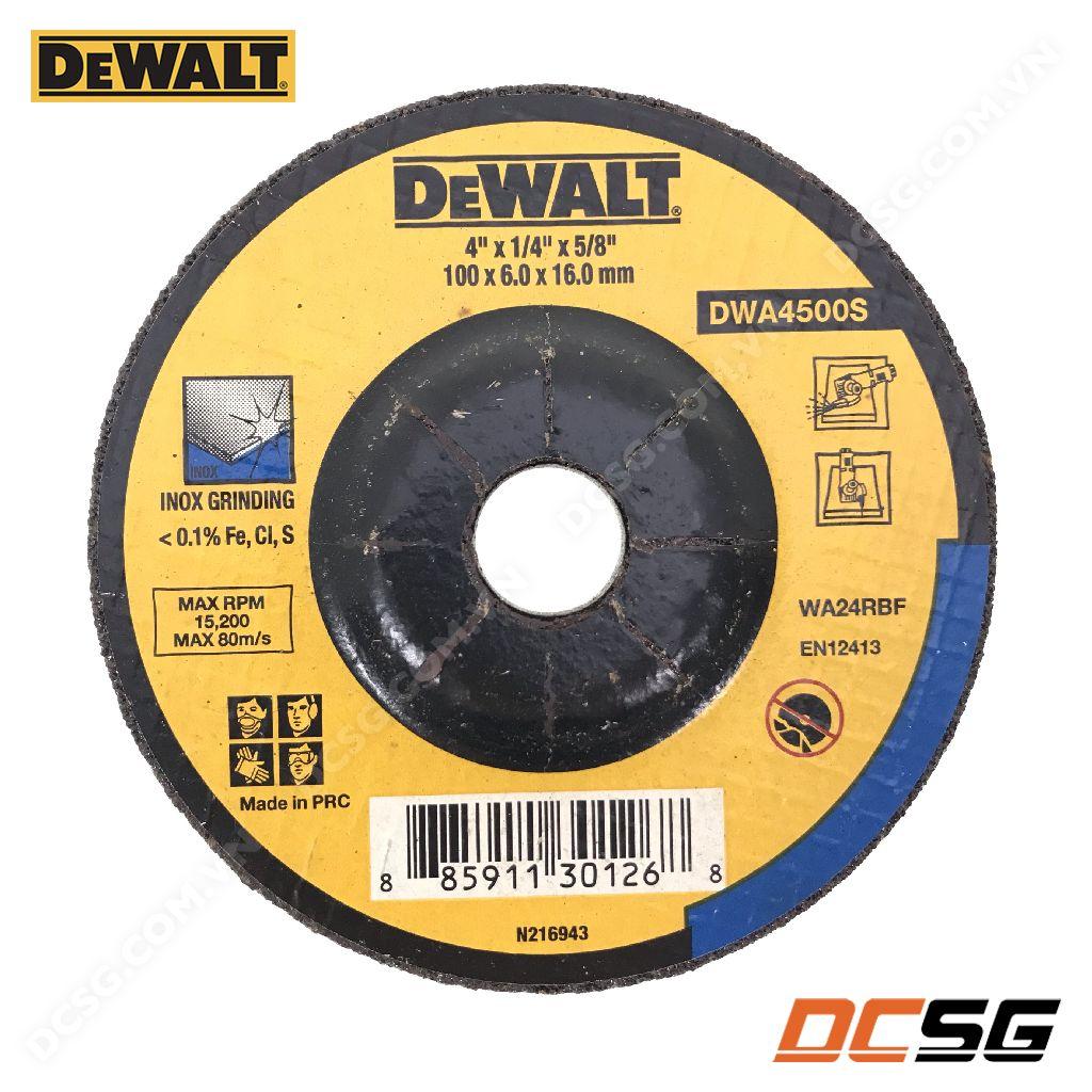 Đá mài inox 100x6.0x16mm Dewalt DWA4500S | DCSG