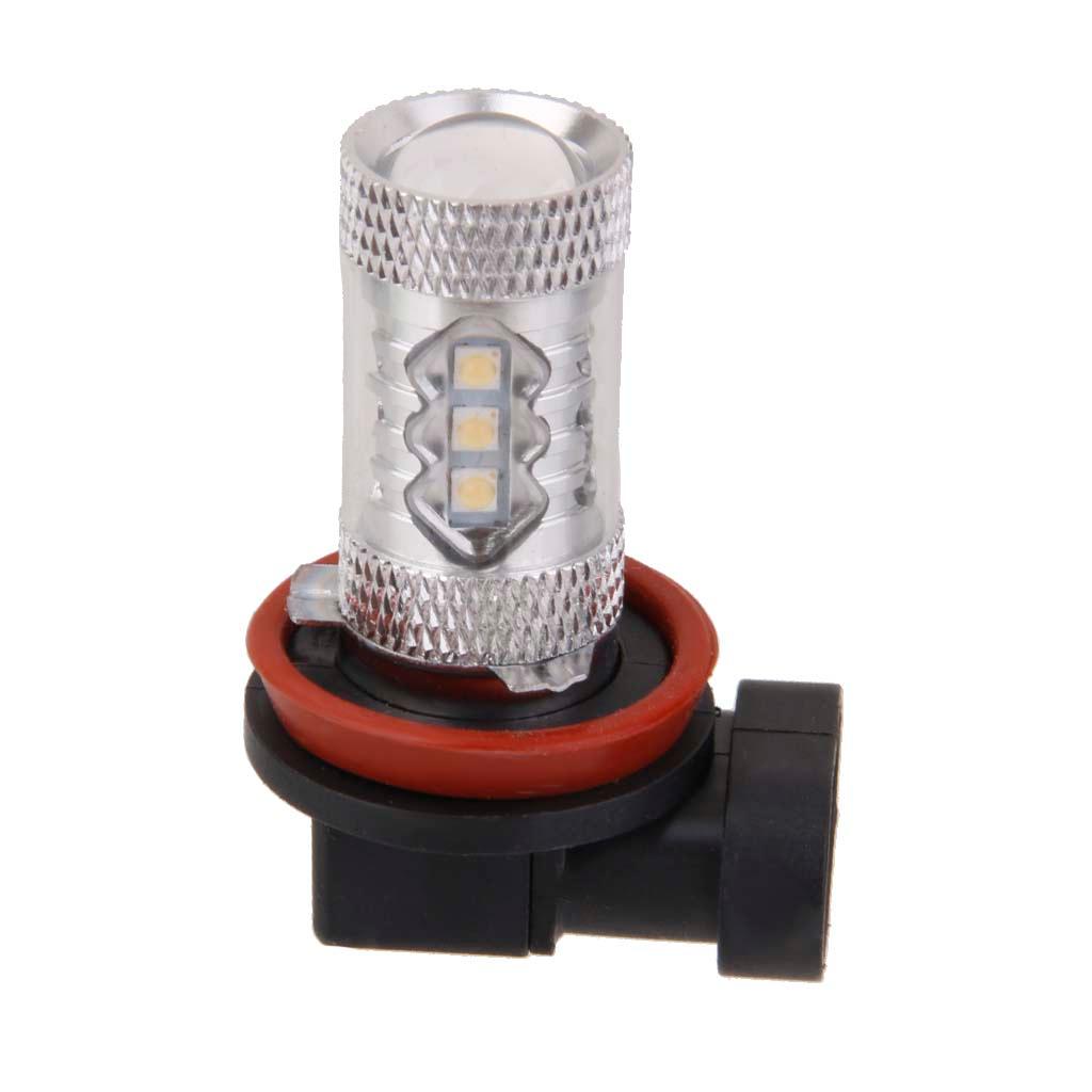 Aluminum Shell H8 80W with Convex Lens LED Tail Parking Light Bulb