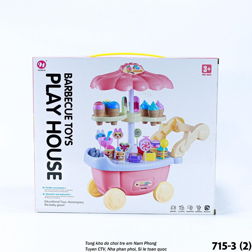 Xe kem kẹo bán hàng 715-3 - Đồ chơi thông minh cho trẻ em - Quà tặng sinh nhật