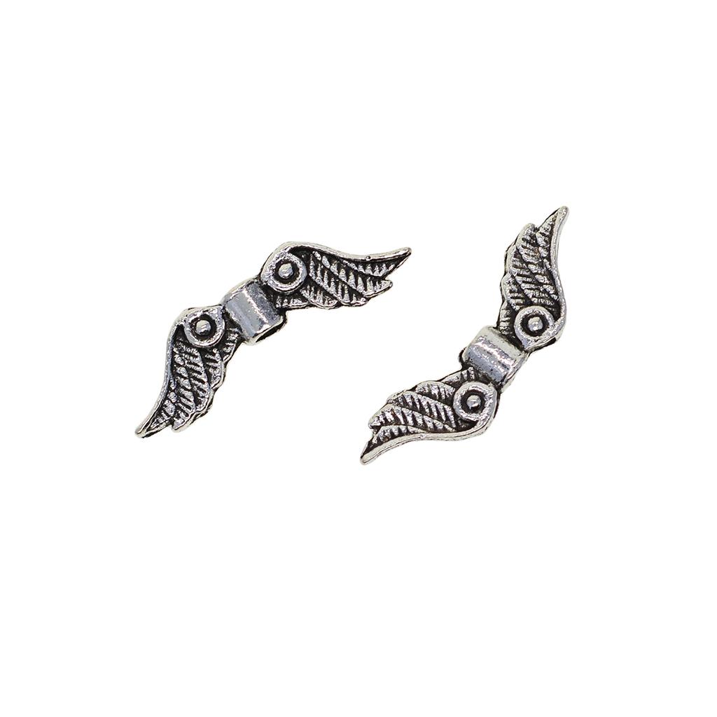 100 Pcs Angel Metal Beads Loose Spacer Beads Intermediate Beads Decorative Beads Craft Beads for Necklaces, Bracelets
