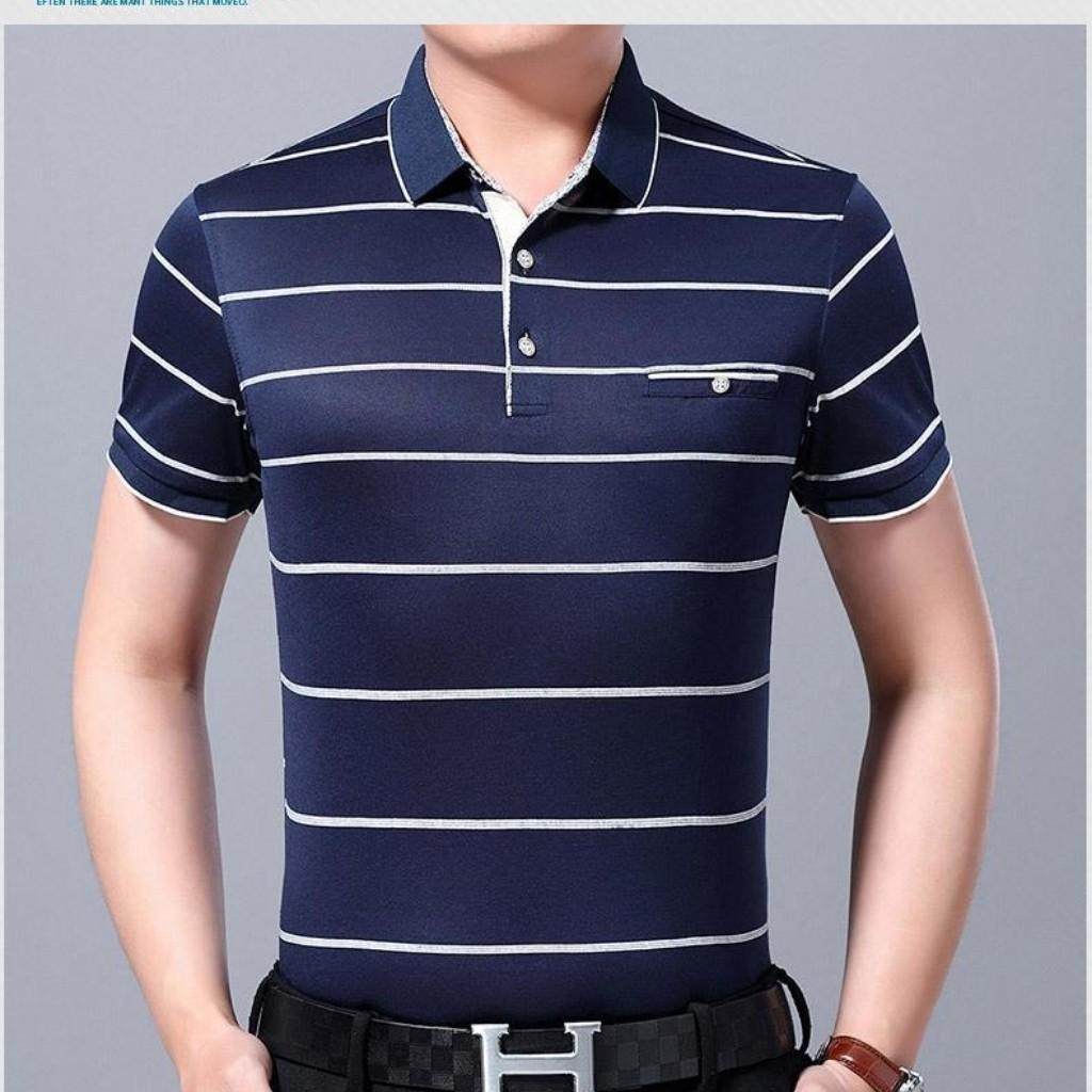 Áo thun nam Áo Polo nam cá tính BM02 phối logo phong cách Hàn Quốc
