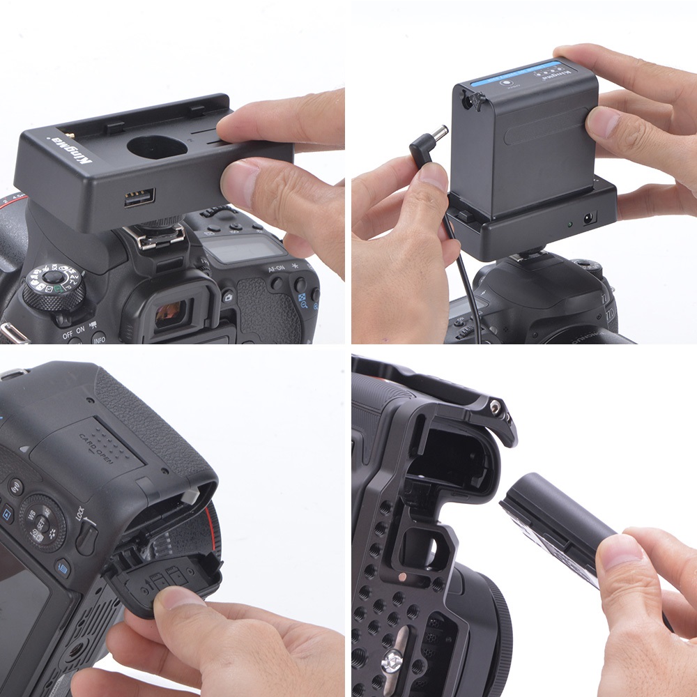 Pin giả/ pin ảo/ pin Dummy Kingma for Canon LP-E6, Hàng chính hãng