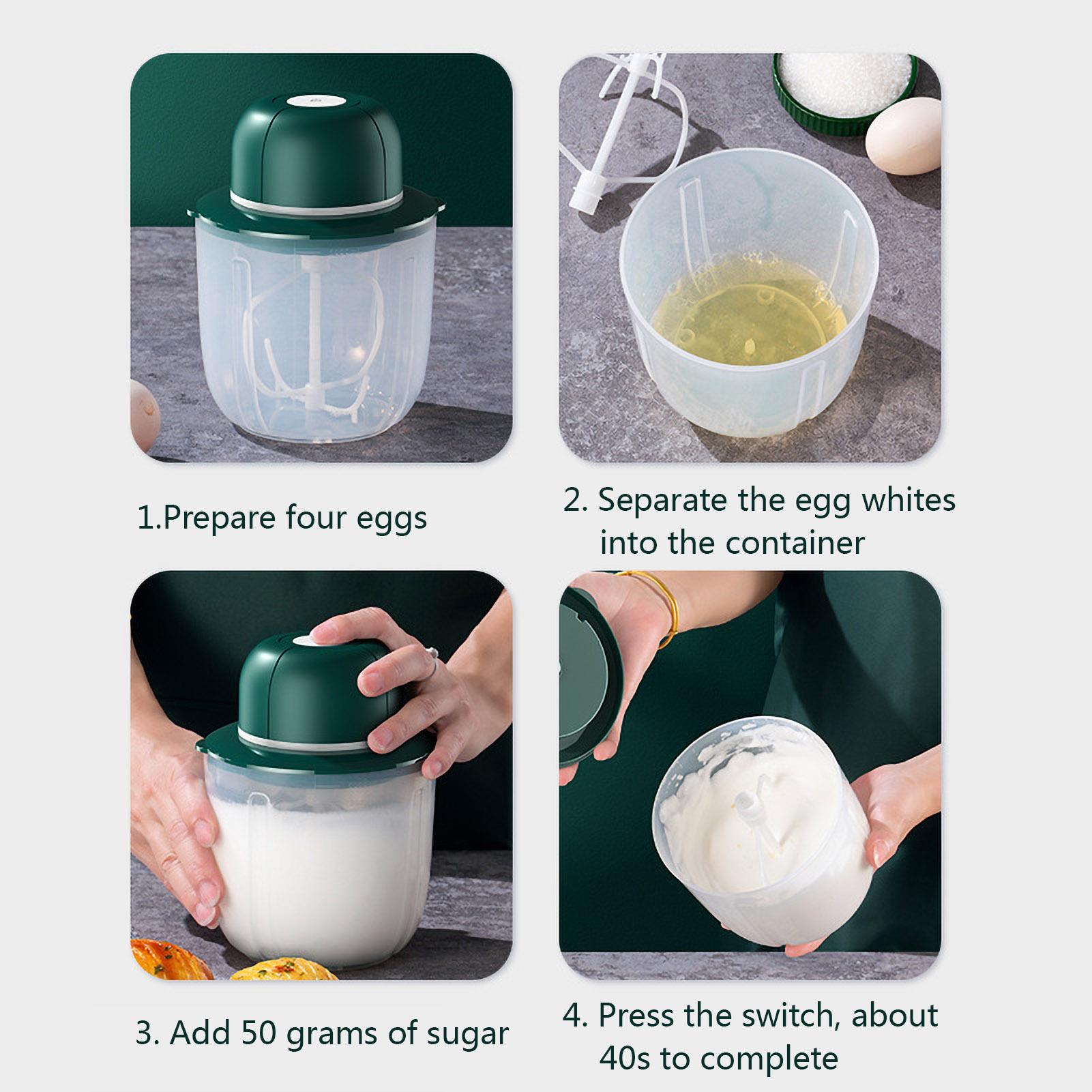 Điện Trứng Be 1000ML Đựng Tự Động Đánh Trứng Làm Bánh Kem Xốp Phối Trứng Máy Xay Sinh Tố Phụ Kiện Nhà Bếp Bánh Dụng Cụ