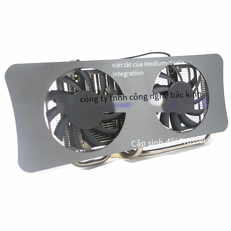 Kiểu dáng mới nhất phù hợp tản nhiệt MSI N250GTS OC card màn hình MSI 6850 9800GTS250 quạt kép 3 ống dẫn nhiệt