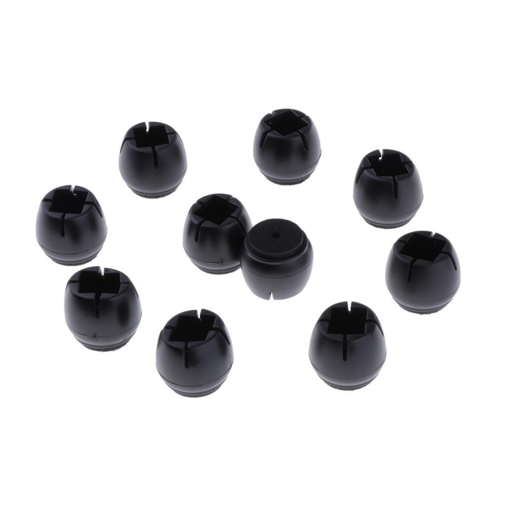 10pcs Chair Leg Caps Wood Furniture Floor Protectors Table Glides