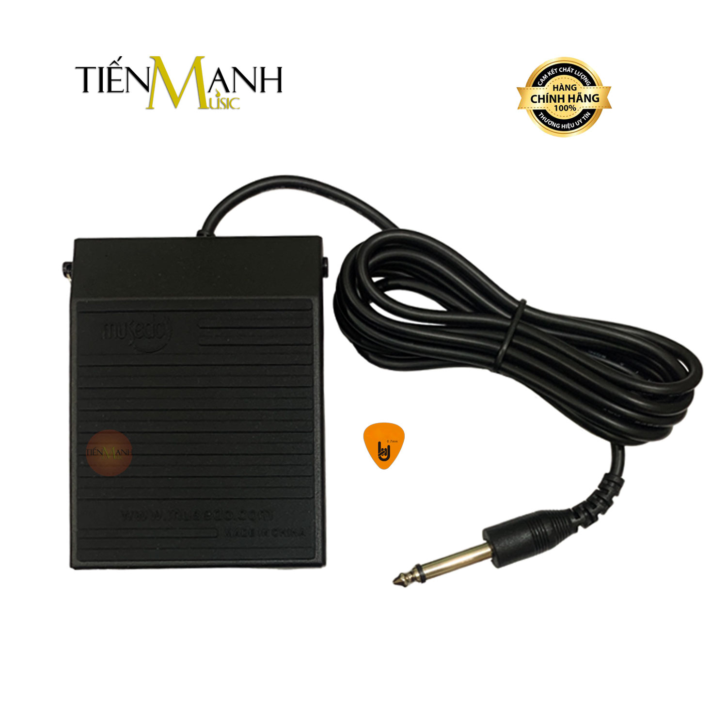 Pedal Đa Năng Musedo TB-004 Cho Đàn Organ, Piano, Trống Điện Tử - Bàn Đạp Tạo Tiếng Vang Sustain Keyboard TB004 Hàng Chính Hãng - Kèm Móng Gẩy DreamMaker