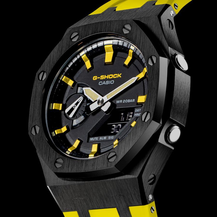 Đồng Hồ Nam Dây Nhựa Casio G-Shock GA-2110SU-9A AP Custom Black x  Yellow Royal Oak (Special)