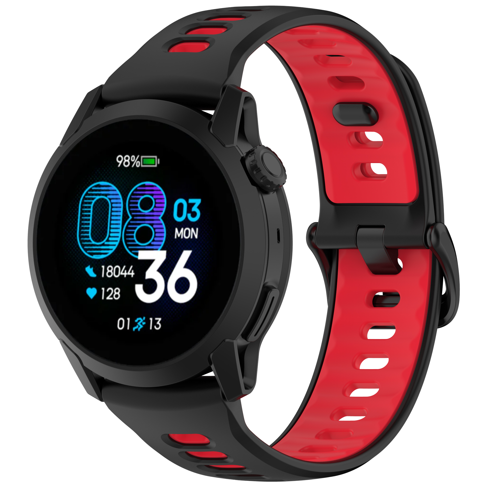 Dây Silicone Hai Màu cho Coros Pace 3 / Coros Pace Pro / Coros Apex 4 (42mm) / Coros Pace 4 Size 22mm - Hàng Chính Hãng