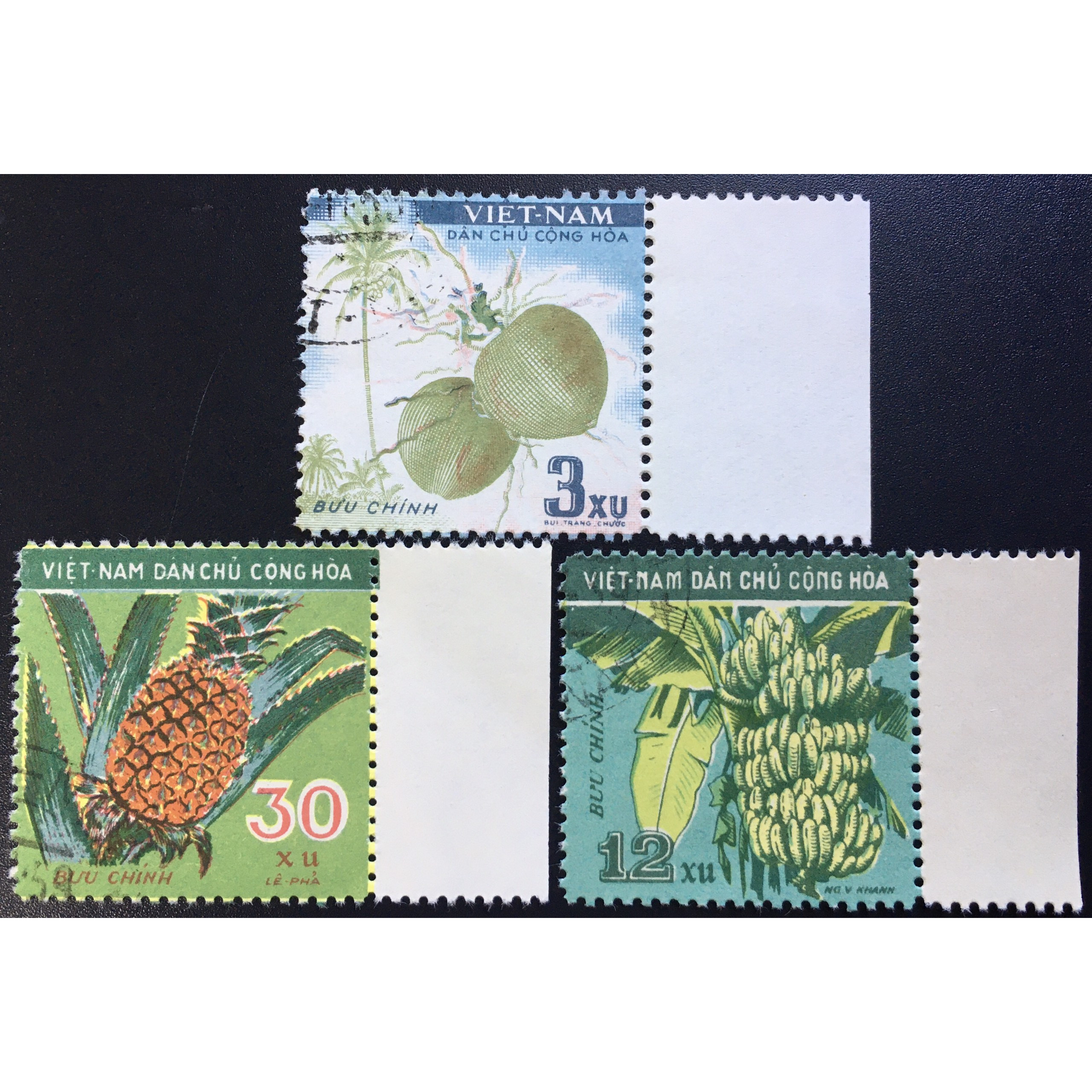Bộ Tem Sưu Tầm Việt Nam Trái Cây - 3 Stamps