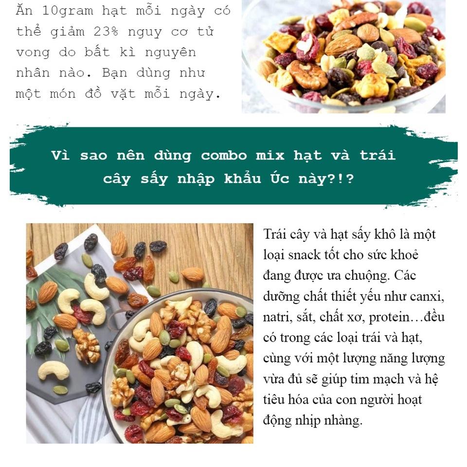 Hạt Mix Dinh Dưỡng Mourad's Úc 500g Cao Cấp (Hạnh nhân, macca, hạt bí, óc chó, hạt dẻ cười)