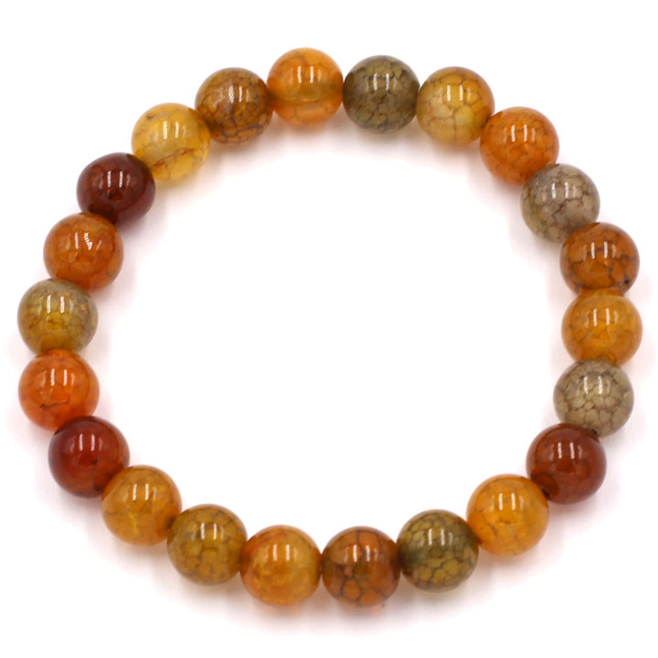 Vòng đeo tay đá vân rồng 8 ly 22 hạt