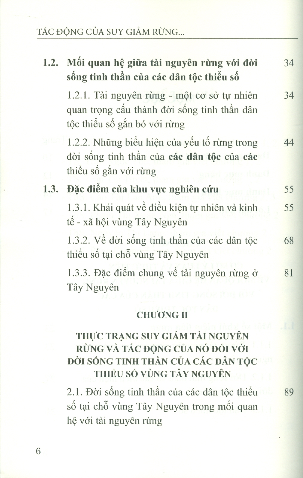 Tác Động Của Suy Giảm Rừng Tới Đời Sống Tinh Thần Các Dân Tộc Thiểu Số Vùng Tây Nguyên (Sách chuyên khảo) - TS. Phạm Xuân Hoàng chủ biên