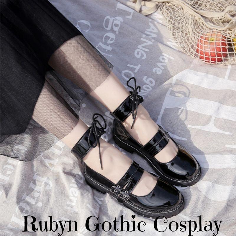 Giày búp bê lolita Mary Janes 2 quai ( BÓNG và NHÁM ) Size từ 35 - 40, 115