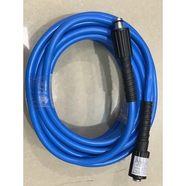 Dây xịt rửa xe HIỆU HTC LOẠI 10M,HTC6512-10W2 từ nhựa PVC-PU áp lực cao 450 bar,ĐK 6.5*12mm, đầu nối ren 1.5x22mm
