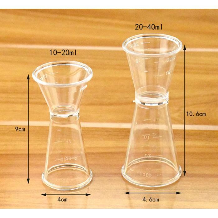 Jigger đong 2 đầu 20/40 ml đong định lượng - zig đong định lượng 2 đầu