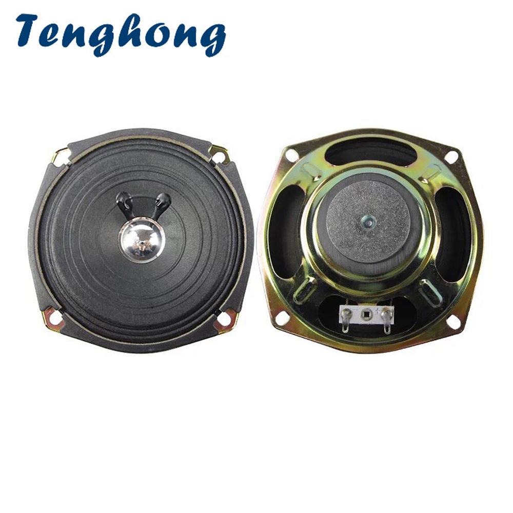 Loa âm thanh TEGHONG 2PCS 5 inch 120mm 4ohm 5W Đơn vị loa loa toàn diện cho bộ phát sóng hình vuông có kích thước loa loa/kích thước toàn bộ phạm vi/kích thước toàn bộ: 5 "