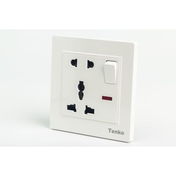 Ổ Cắm Chống Giật Đơn Có Công Tắc Nguồn TK-TT-A-28