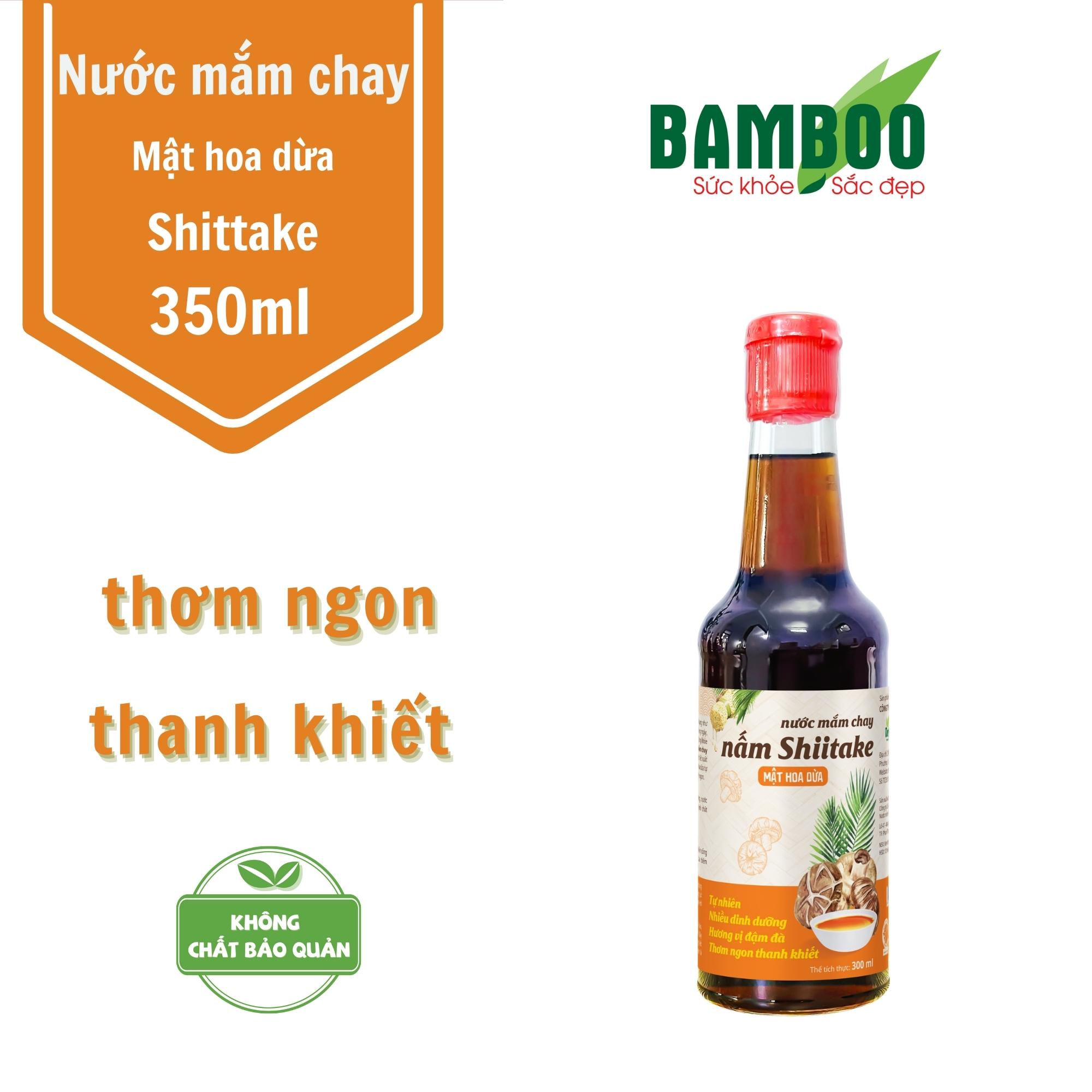 Nước mắm chay nấm Shiitake mật hoa dừa 300ml - Detoko