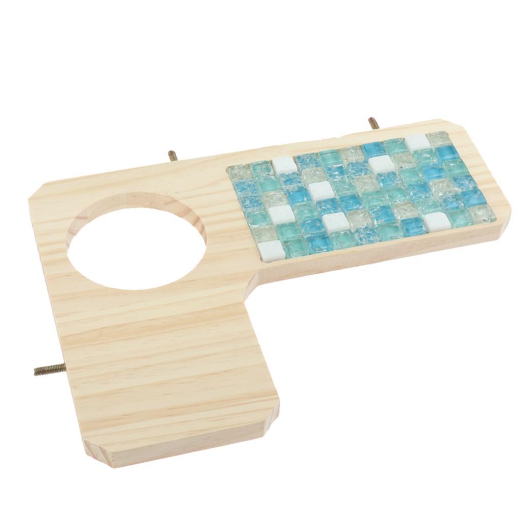 Hamster Wooden Stand Platform Hamster Cage Accessories for Small Pet