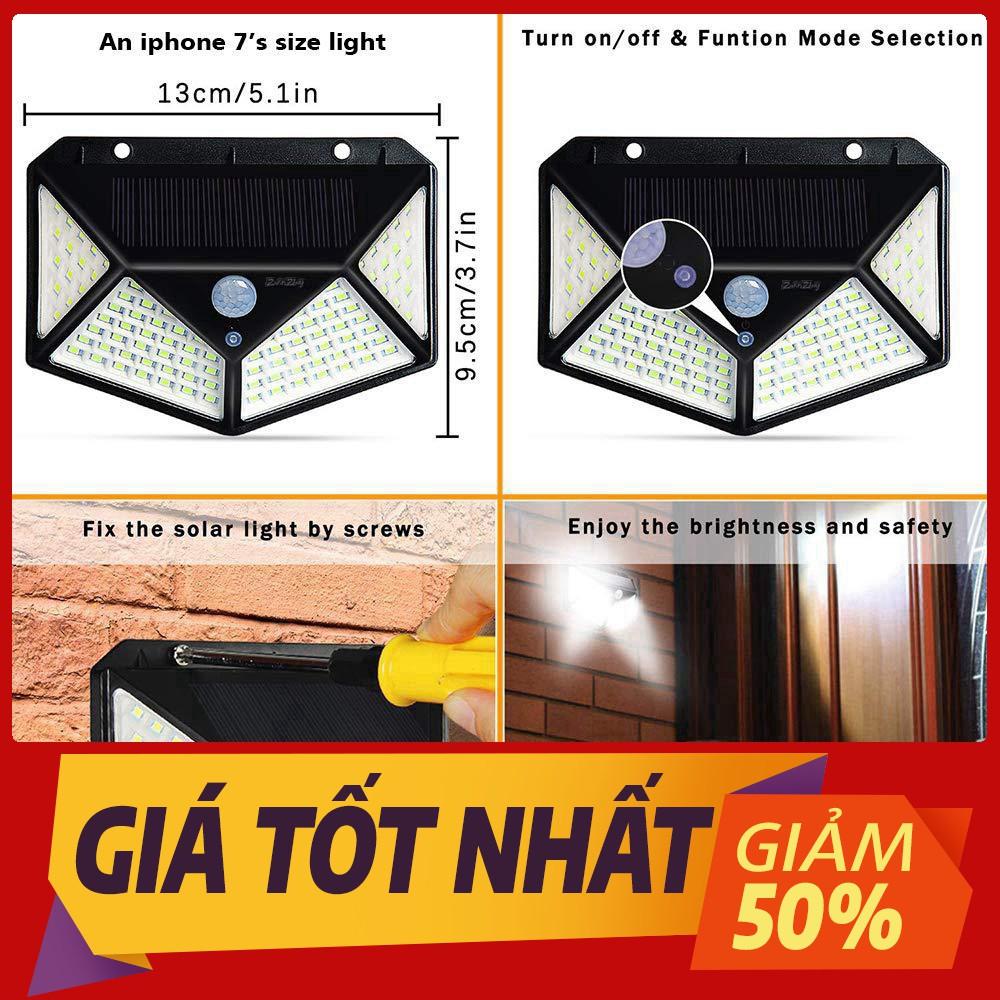 (GIÁ SỈ ) Đèn năng lượng mặt trời Solar 100LED 20 LED siêu sáng