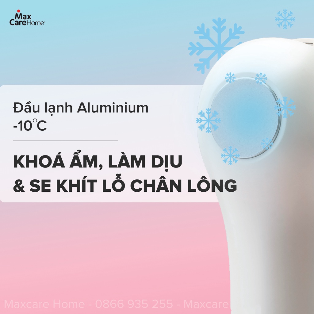 Máy đẩy tinh chất Ion dưỡng da nóng lạnh Hot &amp; Cool Maxcare Max888PRO - Máy điện di tinh chất trắng da Maxcare Beauty Device - làm sạch sâu - đẩy tinh chất - cấp ẩm - chăm sóc và dưỡng trắng da