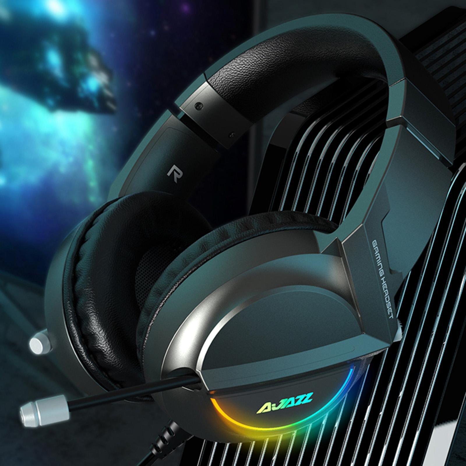 AX365 Gaming Headset 7.1 Channel Surround w/ Retractable MIC For PC Laptop